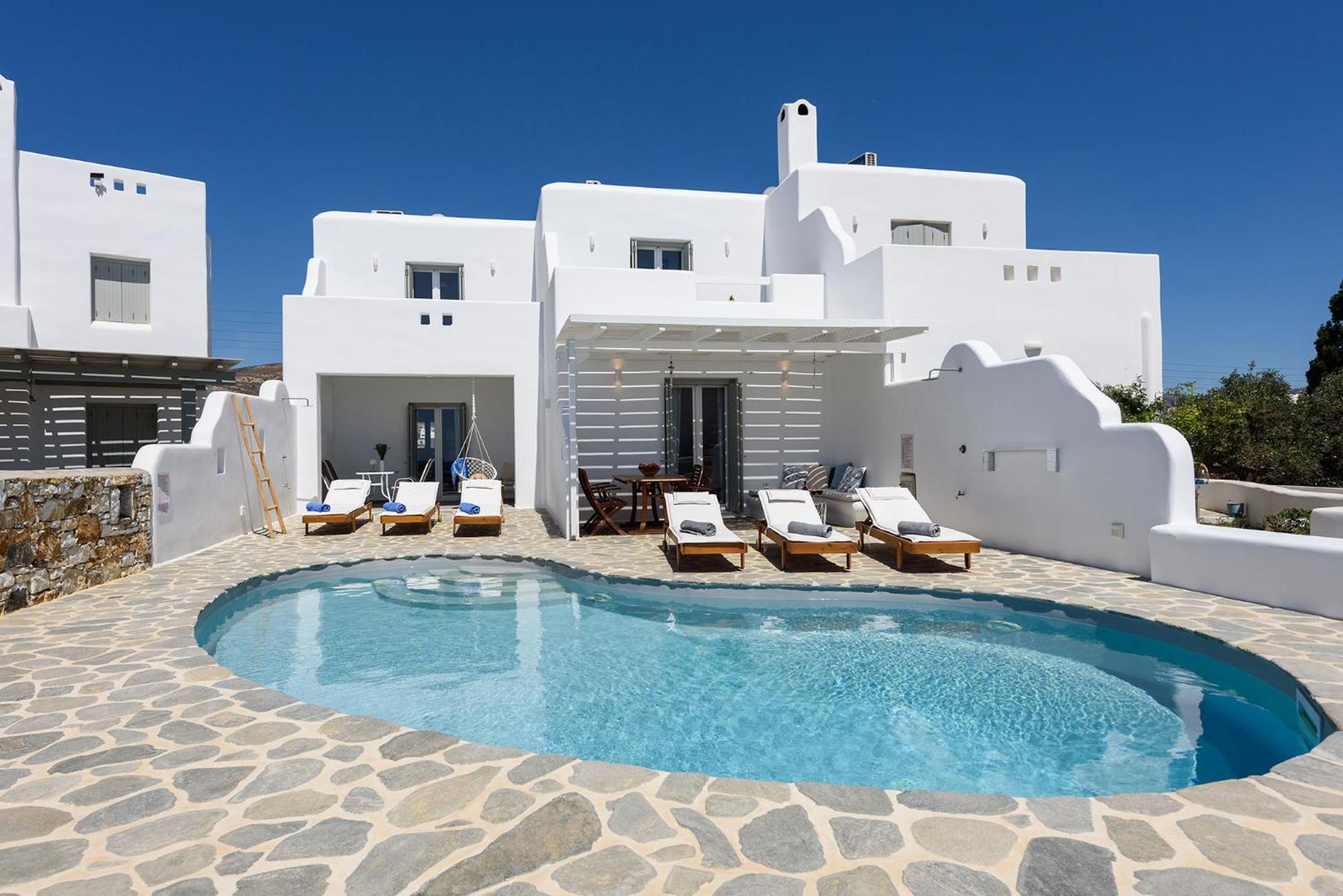 Helen Beach Front Luxury Villas Kastraki  ภายนอก รูปภาพ