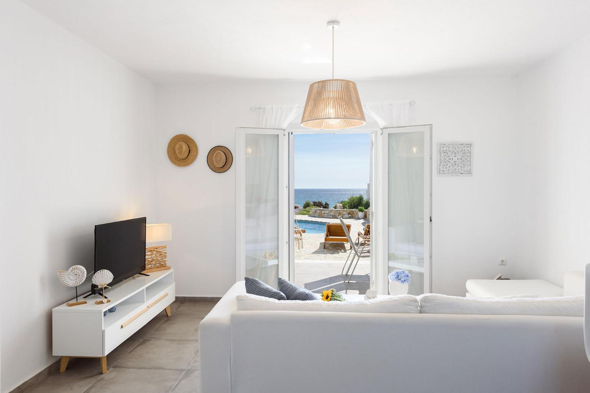 Helen Beach Front Luxury Villas Kastraki  ภายนอก รูปภาพ