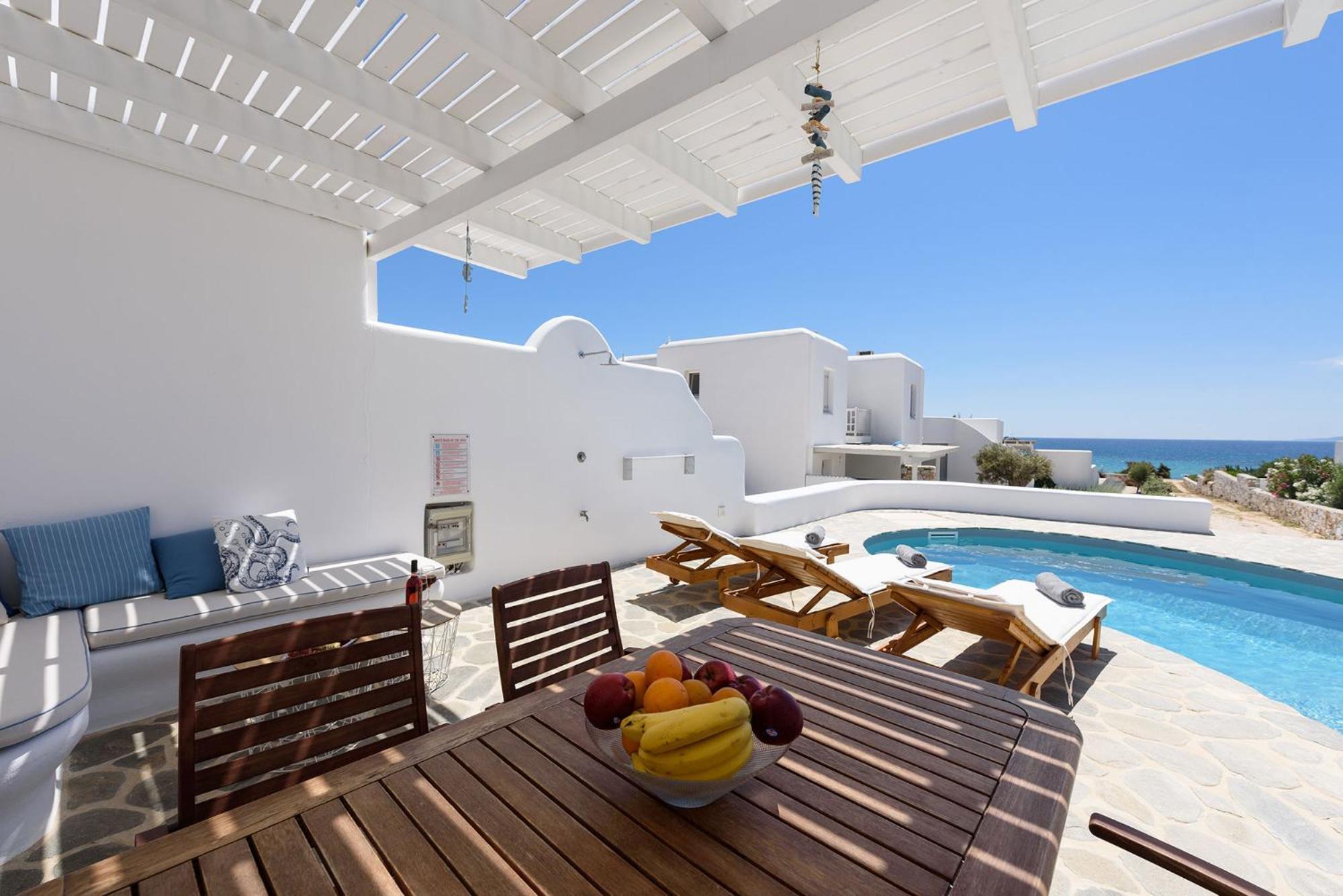 Helen Beach Front Luxury Villas Kastraki  ภายนอก รูปภาพ