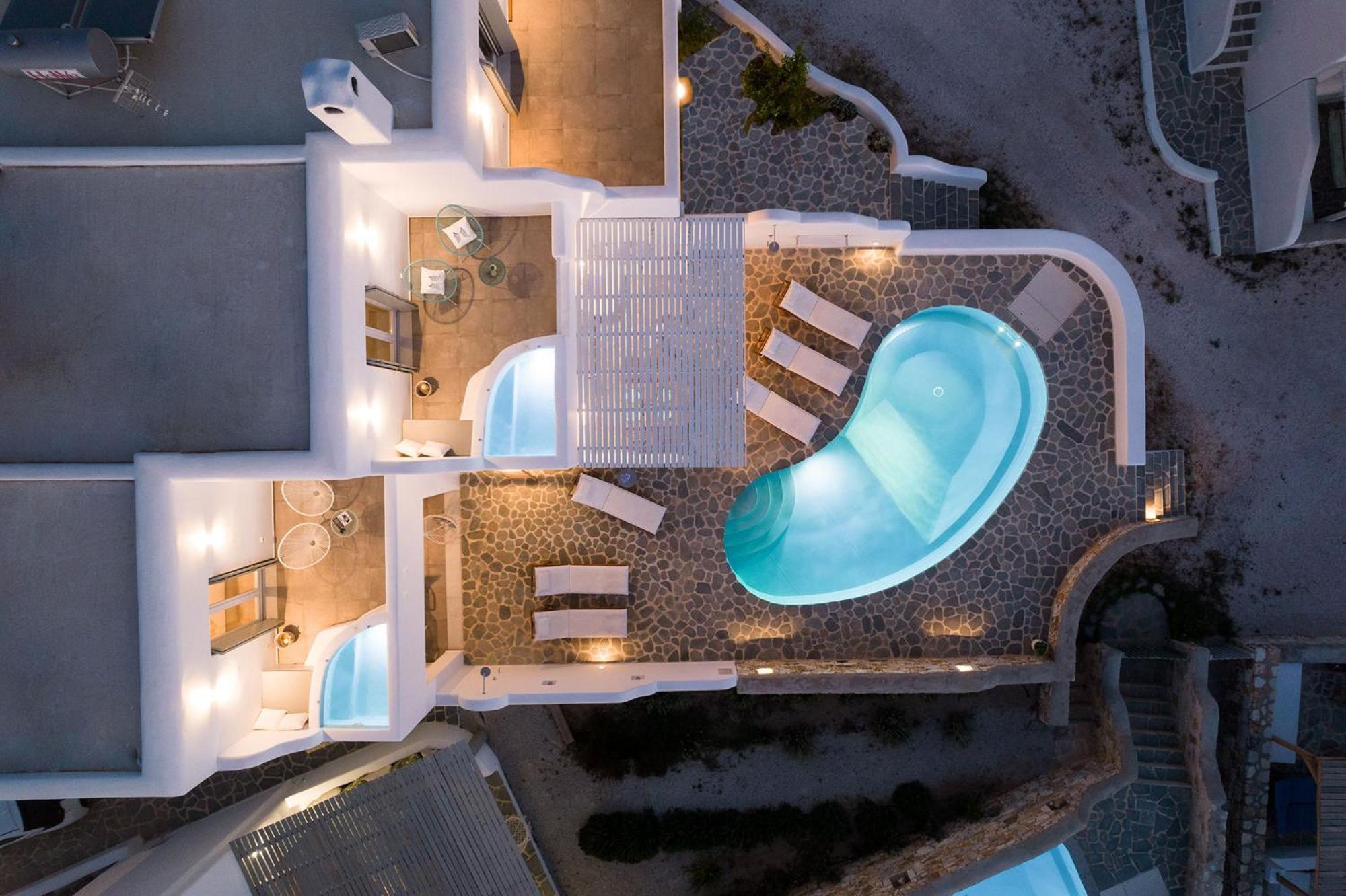 Helen Beach Front Luxury Villas Kastraki  ภายนอก รูปภาพ