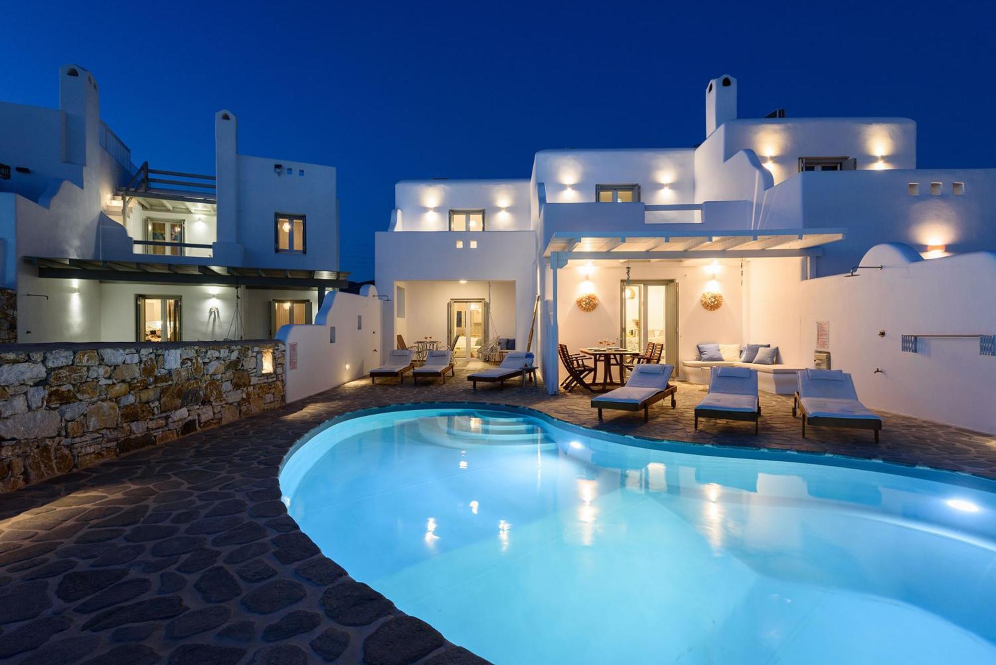 Helen Beach Front Luxury Villas Kastraki  ภายนอก รูปภาพ
