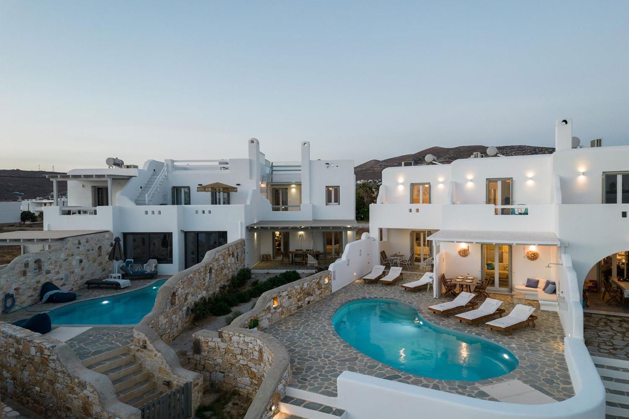 Helen Beach Front Luxury Villas Kastraki  ภายนอก รูปภาพ