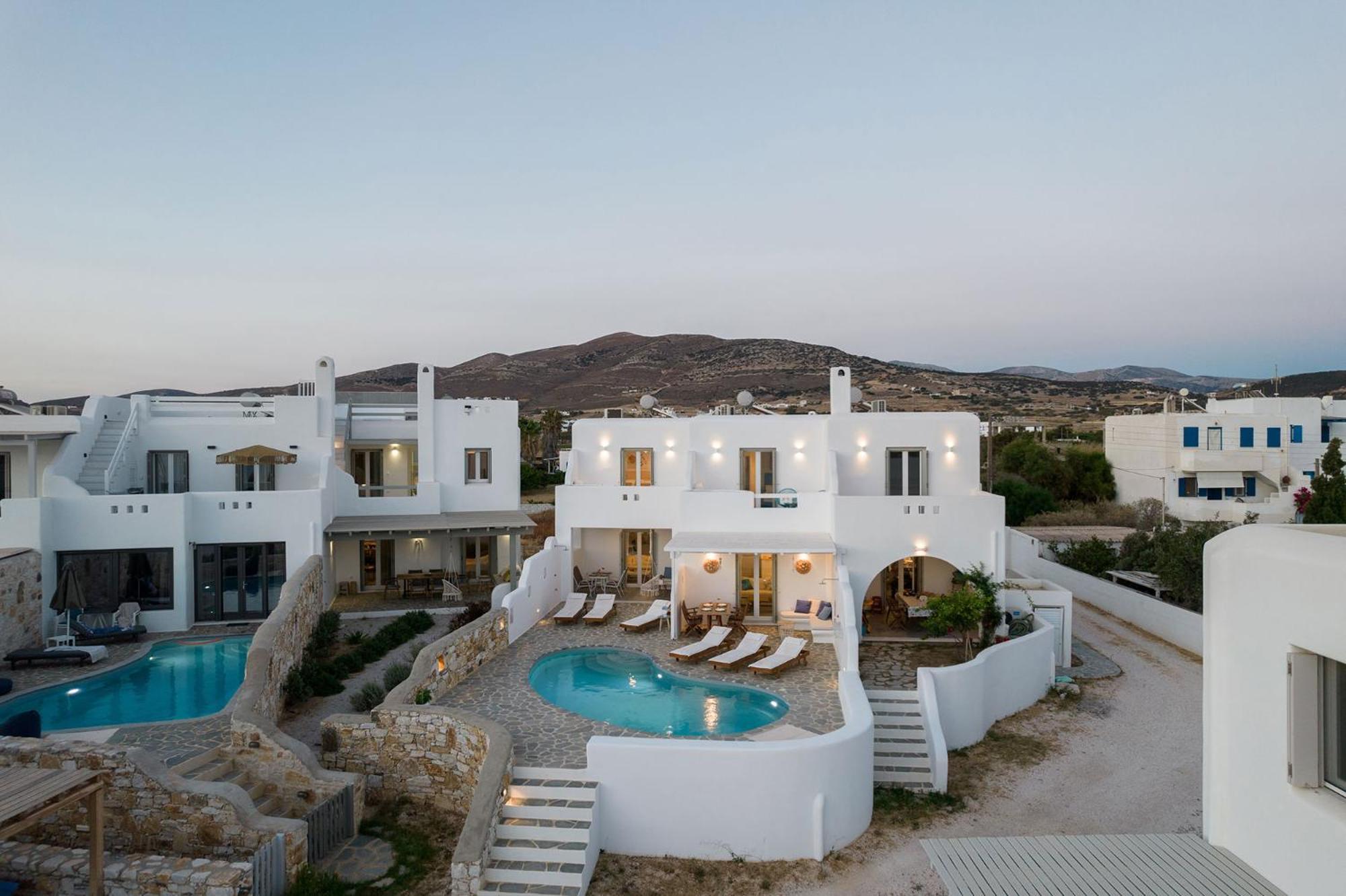 Helen Beach Front Luxury Villas Kastraki  ภายนอก รูปภาพ