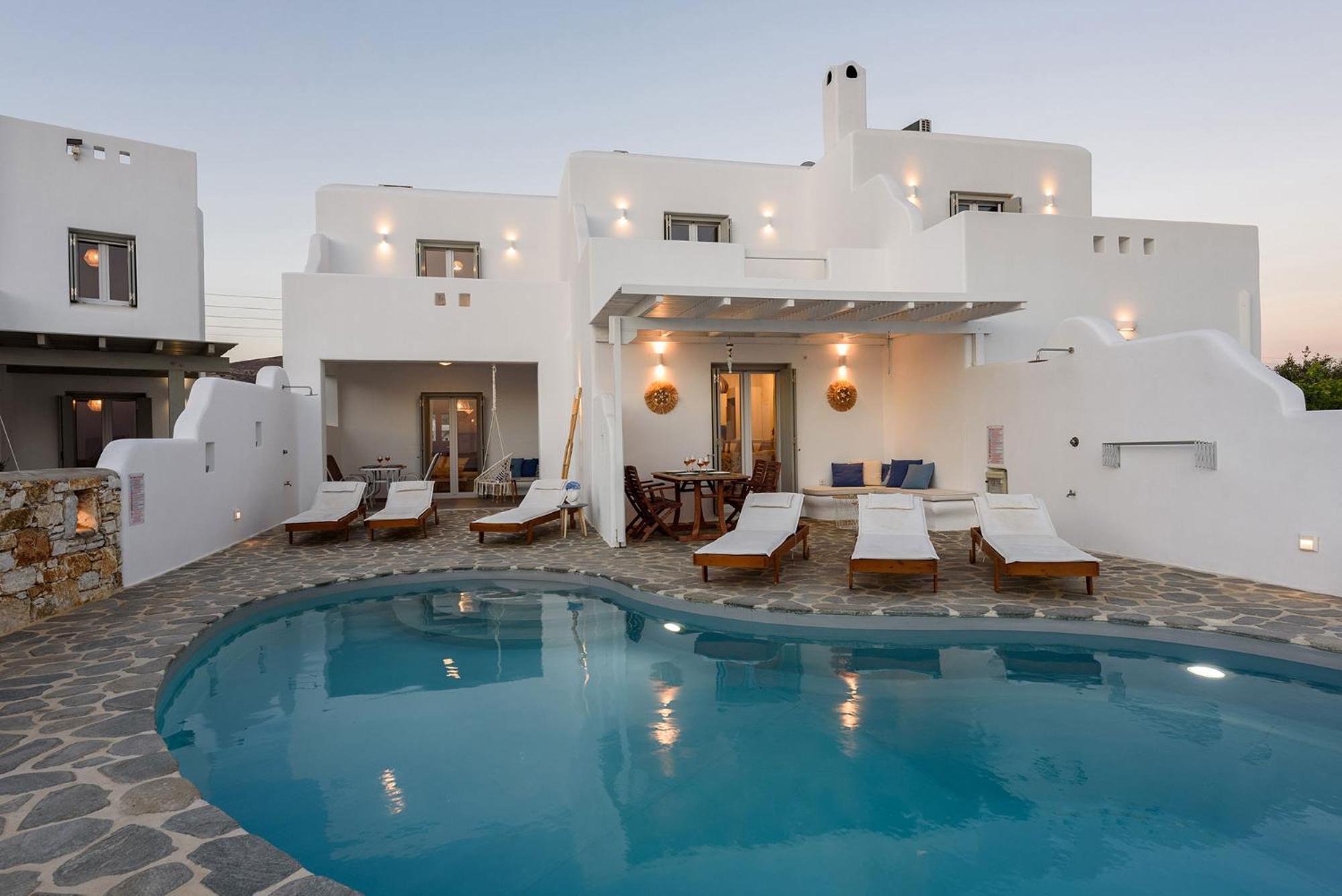 Helen Beach Front Luxury Villas Kastraki  ภายนอก รูปภาพ